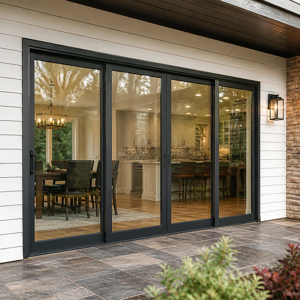 Sliding glass doors